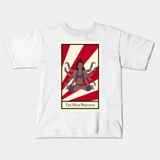 The High Priestess - The Circus Tarot Kids T-Shirt